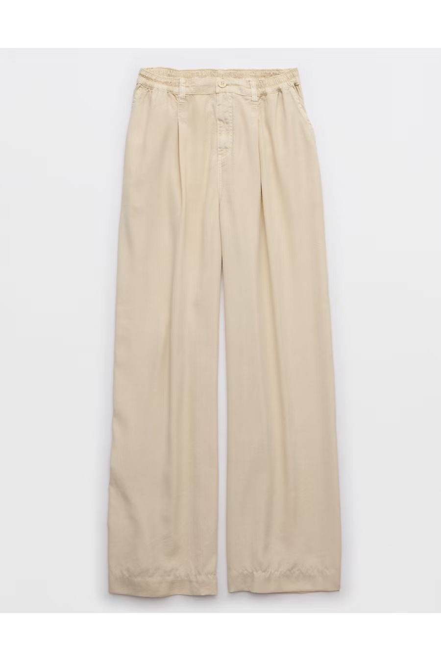 Aerie Drapey Chill Trouser Women's Cake Batter S | American Eagle Outfitters (US & CA)