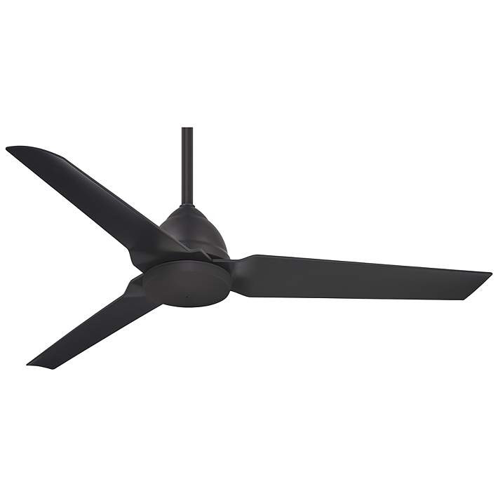 54" Minka Aire Java Coal Black Wet Rated Ceiling Fan with Remote - #67Y56 | Lamps Plus | Lamps Plus