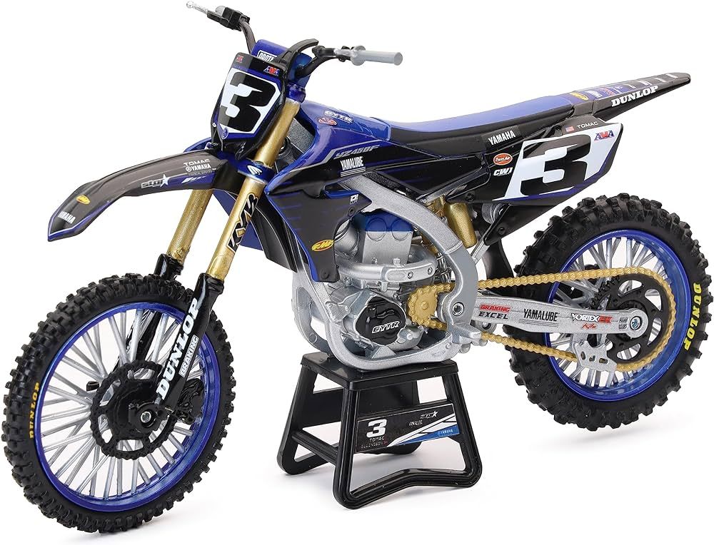 New-Ray NewRay 1:12 Scale Yamaha Team YZ450F Eli Tomac #3 W/#1 SX/MX Dirt Bike | Amazon (US)