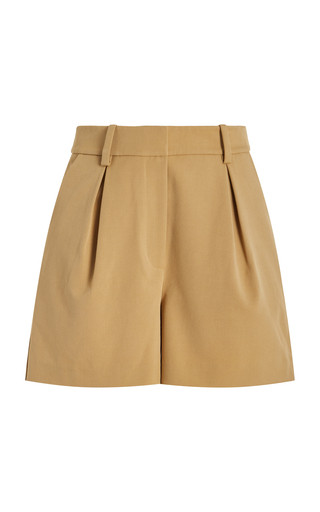 Exclusive Favorite Pleated Twill Trench Shorts | Moda Operandi (Global)