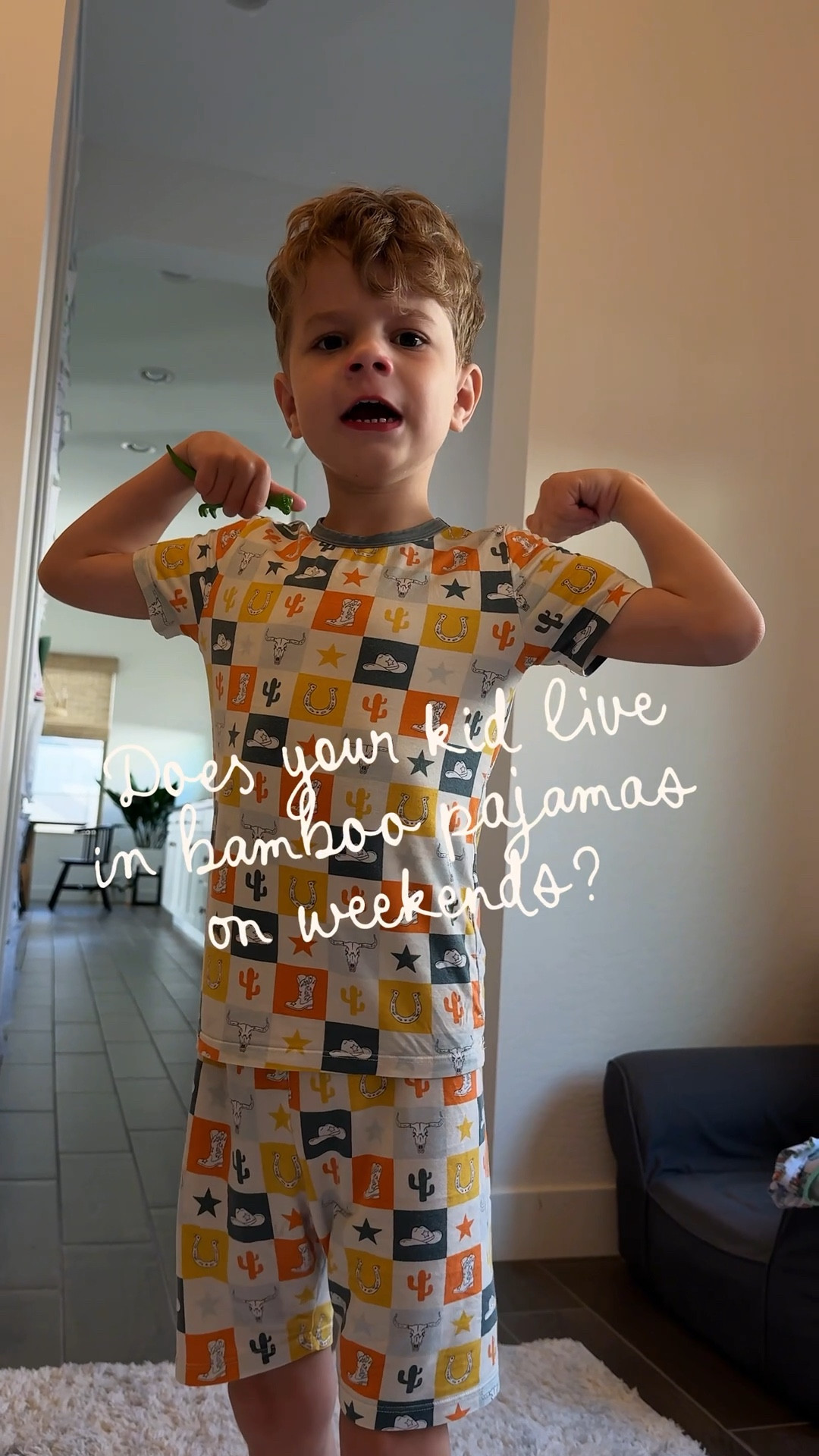 G wears size 5-6, he is 3'9 and 39 pounds. These pajamas are his save clothing. He loves the softness and fun colors. They never shrink, keep the shape, and colors are vibrant.
#pajamas #bamboopajamas #bamboopajamashaul #babyrashinee #hotsummernights #toddlerpajamas #toddlerpjs @babyrashinee #kidspajamas #bamboo
#LTKStyleTip #LTKU #LTKKids


#LTKKids #LTKBaby