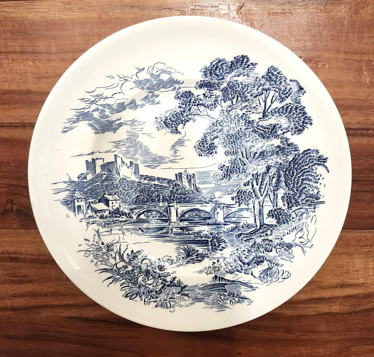 Enoch Wedgwood Tunstall "Countryside" Transferware Blue and White Pastoral Plate, 10" | Etsy (Global)