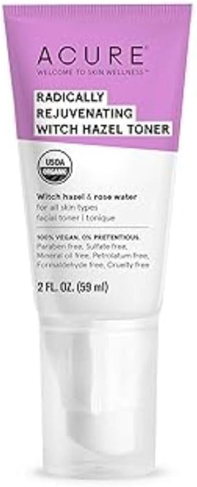 ACURE Radically Rejuvenating Witch Hazel Toner - Natural Anti-Aging Support Face Toning - Infused... | Amazon (US)