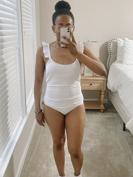 Ok I’m loving the back of this one! What about you? 

This is a size XS but I’m a little smaller than that but this is a great size. The straps however, are a little big for me.

•Follow for more swimwear!!•

#swimwear #shein #white

#LTKswim #LTKSeasonal #LTKeurope