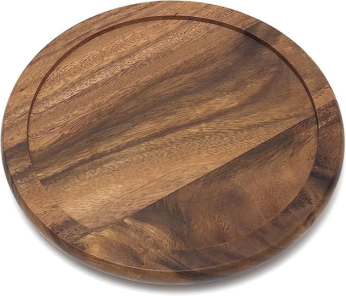 Lipper International Acacia Wood 10" Kitchen Turntable | Amazon (US)