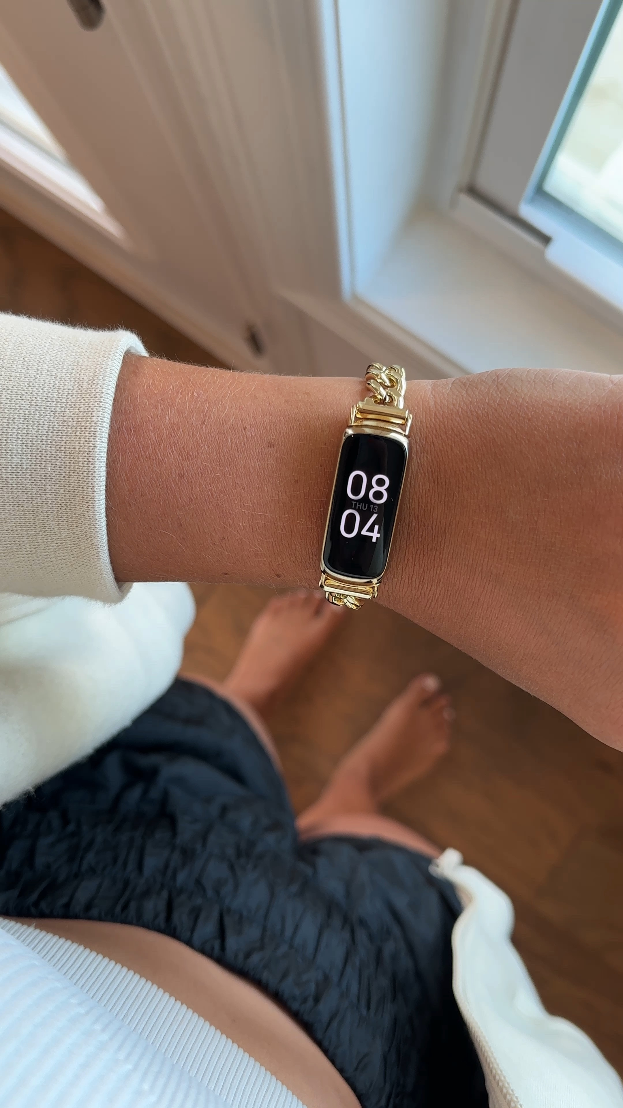 New Fitbit Luxe with gold amazon band!

#LTKFitness #LTKunder100