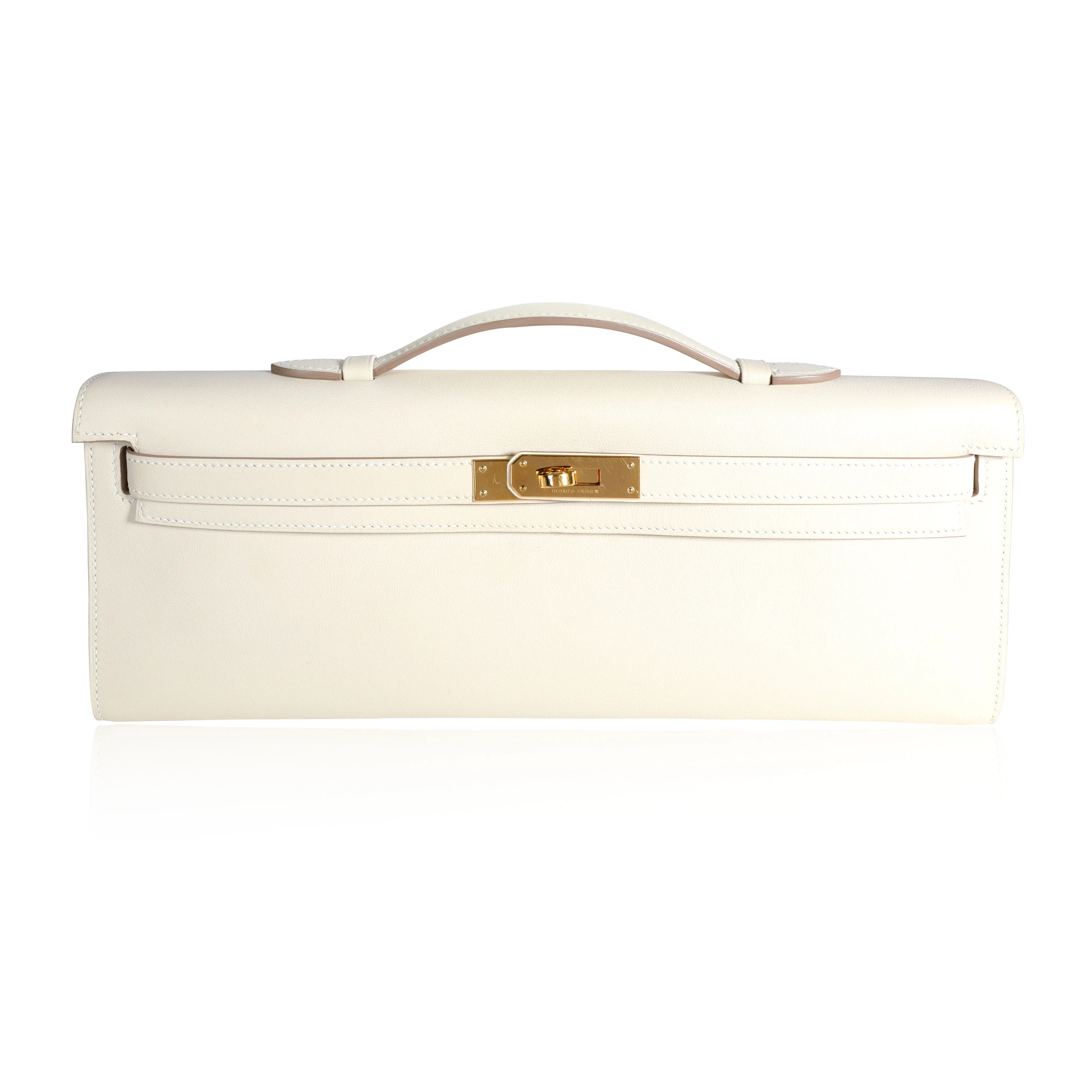 Hermès Craie Swift Leather Kelly Cut GHW | myGemma