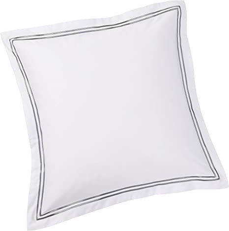 Amazon.com: Amazon Brand – Pinzon 400-Thread-Count Egyptian Cotton Sateen Hotel Stitch Sham - E... | Amazon (US)