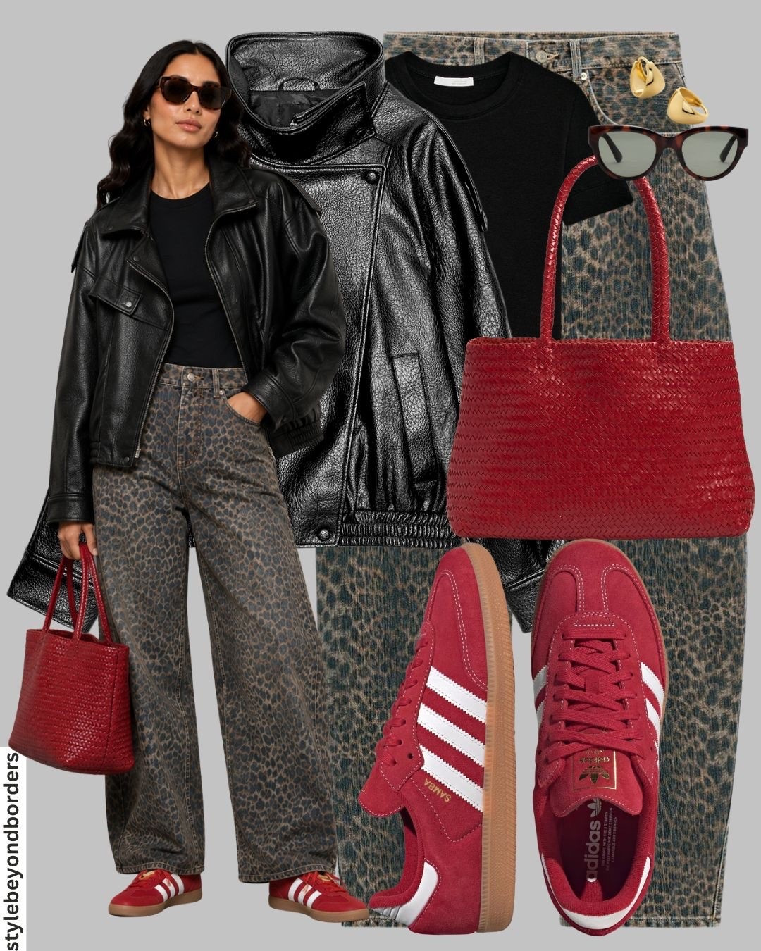Leather jacket styling 🖤💫




Tags: faux leather jacket, oversized jacket, red adidas sambas, red bag, leopard barrel jeans, black t-shirt, street outfit, chic outfit, fall outfit, zara

#LTKstyletip #LTKautumn #LTKshoes