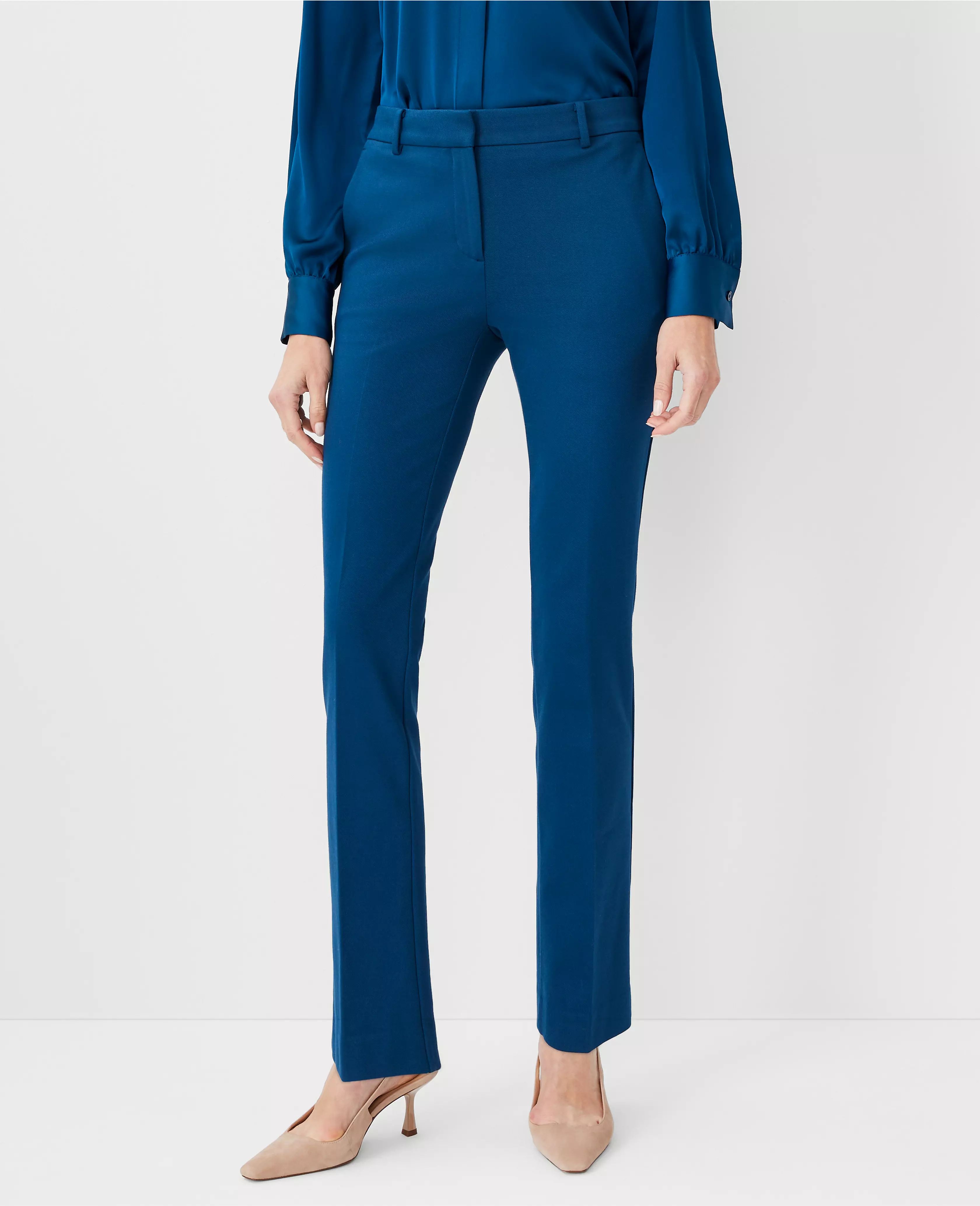 The Sophia Straight Pant in Knit Twill | Ann Taylor (US)