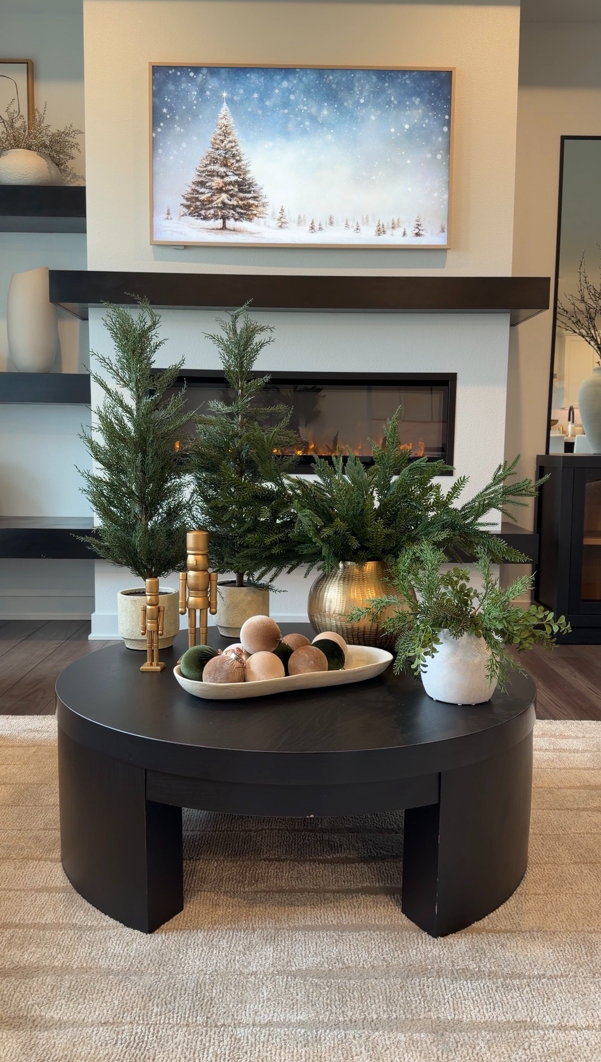 My Christmas finds from Amazon—festive, cozy, and ready to make the season merry 🎄✨ Small pine trees, velvet ornaments, gold nutcrackers, and perfect greenery in a vase. 

 

#LTKHoliday #LTKHome