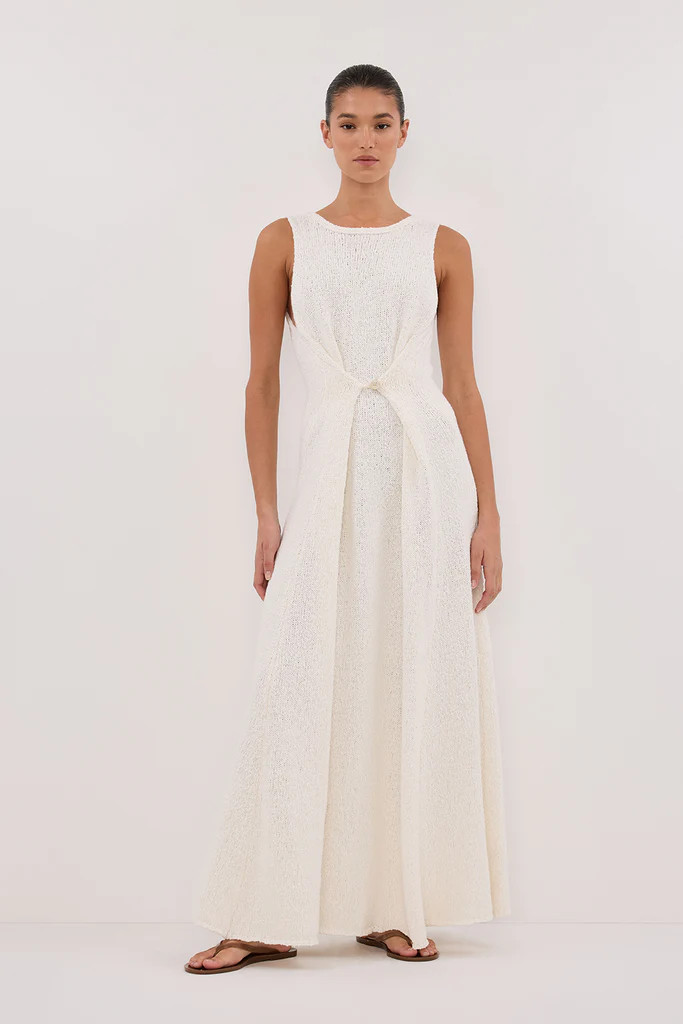 SUE OFF WHITE KNIT MAXI DRESS | DISSH