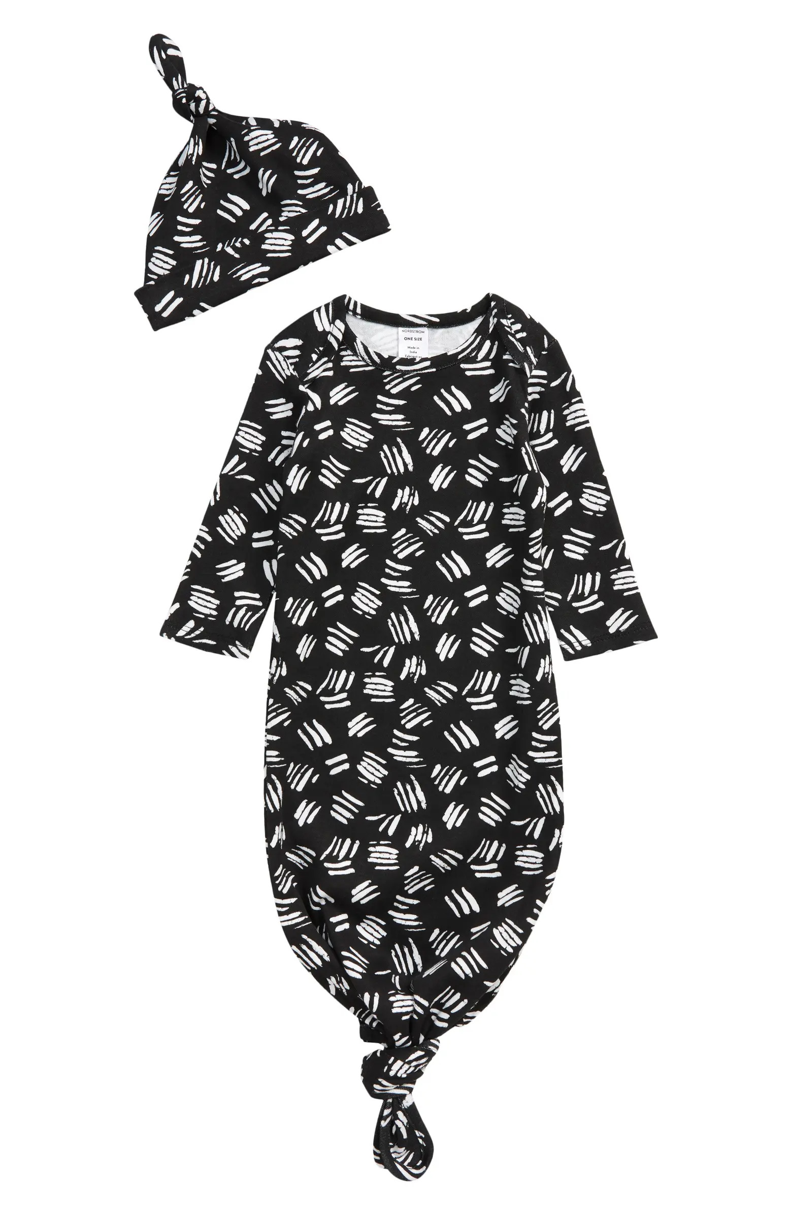 Knotted Gown & Hat Set | Nordstrom