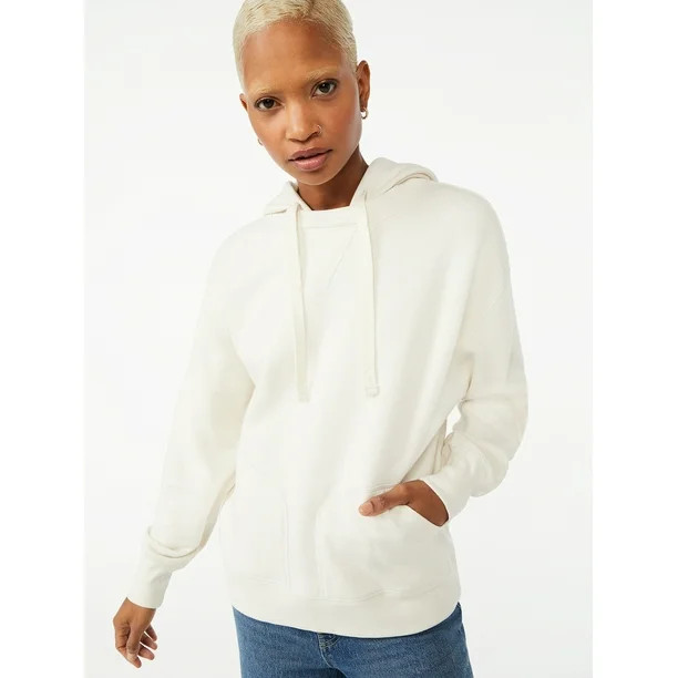 Free Assembly Women's Double Pocket Tunic Hoodie - Walmart.com | Walmart (US)