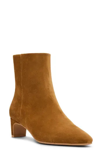 Blondo Shanti Waterproof Leather Kitten Heel Boot in Tan Suede at Nordstrom Rack, Size 11 | Nordstrom Rack