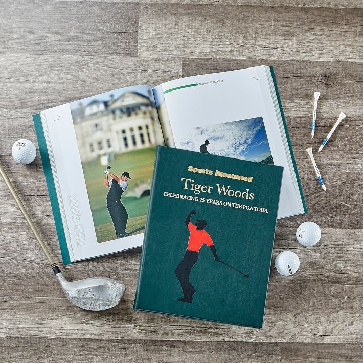 Leather Bound "Tiger Woods" Book | Mark and Graham