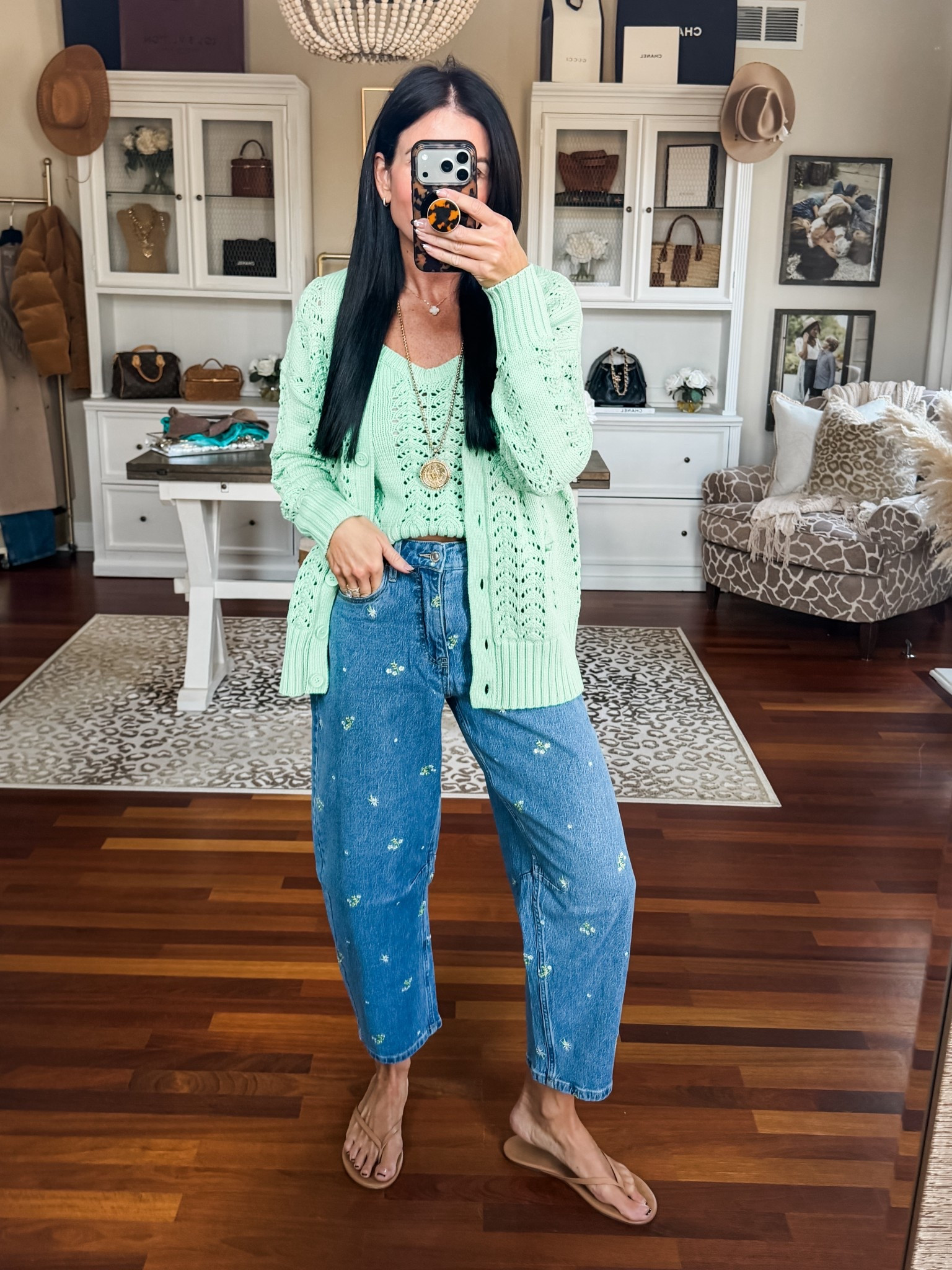 Love this cardigan sweater set
Wearing a small 

#LTKOver40 #LTKootd #LTKSeasonal