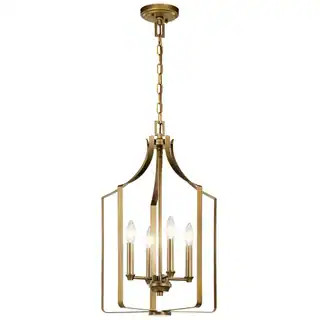 Kichler Lighting Morrigan 4-Light Mini Chandelier Natural Brass | Bed Bath & Beyond