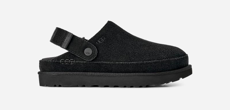 UGG® Women's Goldenstar Clog Suede Shoes in Black, Size 6.5 | UGG (US)
