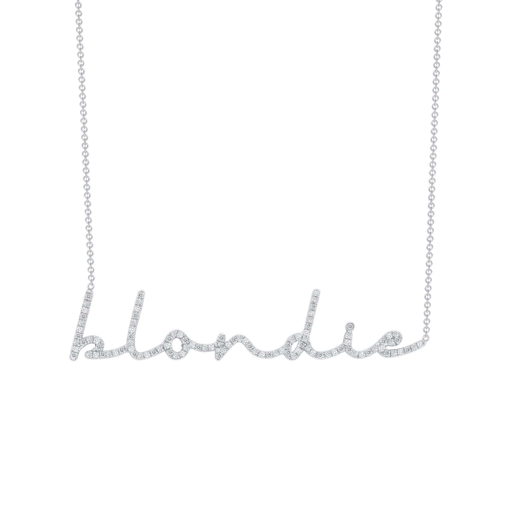 Cursive Diamond Name Necklace | Happy Jewelers