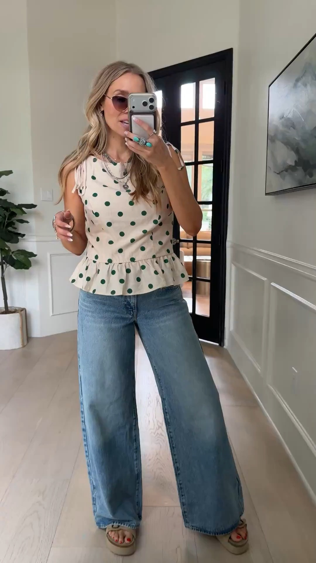 🤍10/10 Target top! Obsessing over polka dots rn ✨