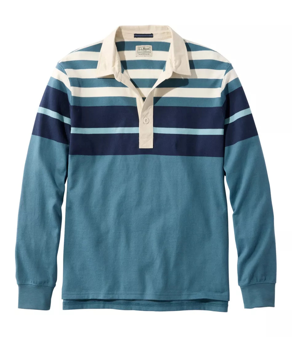 Men's Bean's Vintage Soft Rugby, Chest Stripe | L.L. Bean