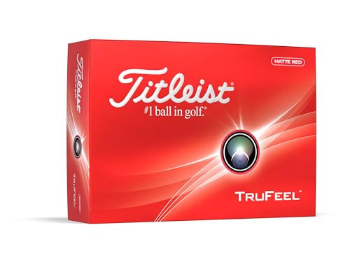 Titleist TruFeel Golf Balls, Matte Red (One Dozen) | Amazon (US)