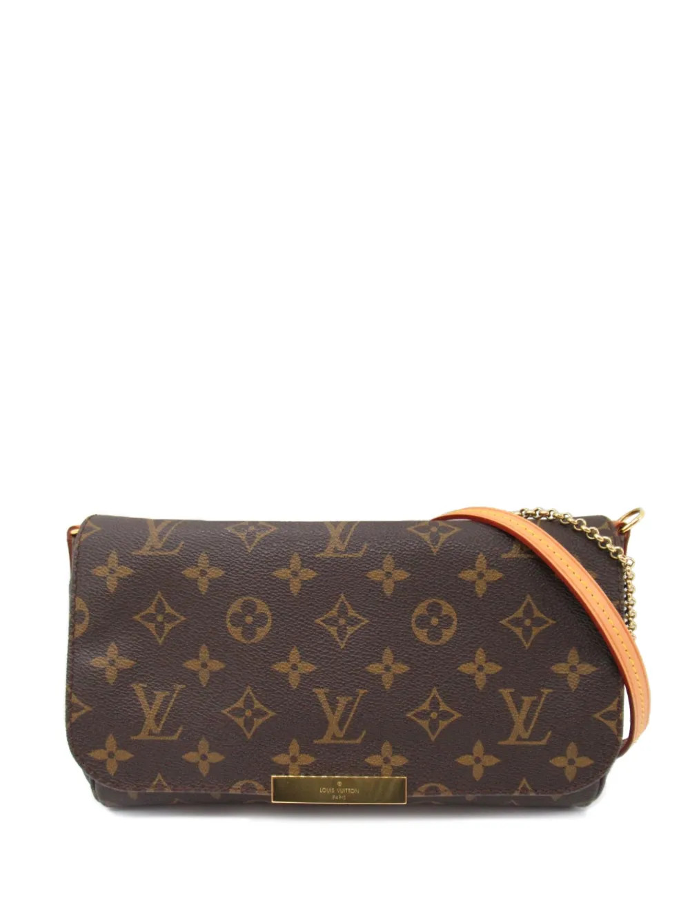 Louis Vuitton Pre-Owned 2015 Favorite MM Shoulder Bag | Brown | FARFETCH | Farfetch Global