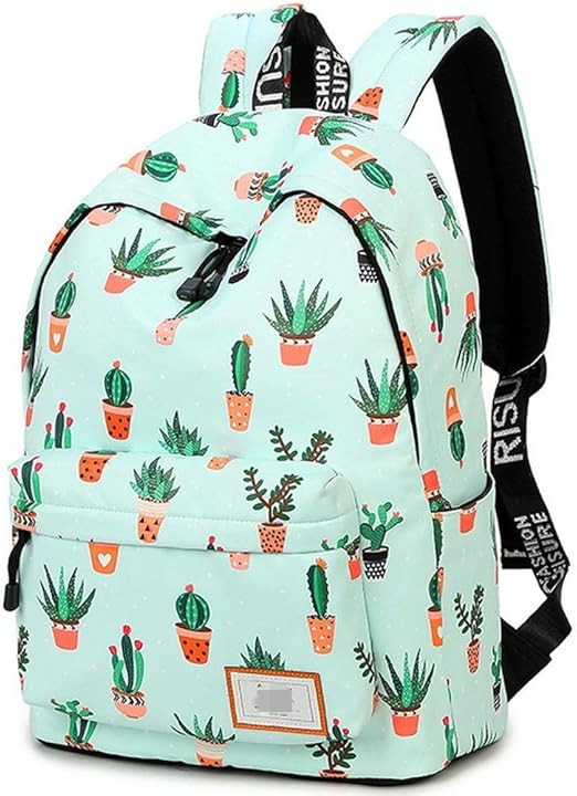 School Backpack Laptop Bag Girls Kids Boys Teens Cactus Bookbag Travel Daypack | Amazon (US)