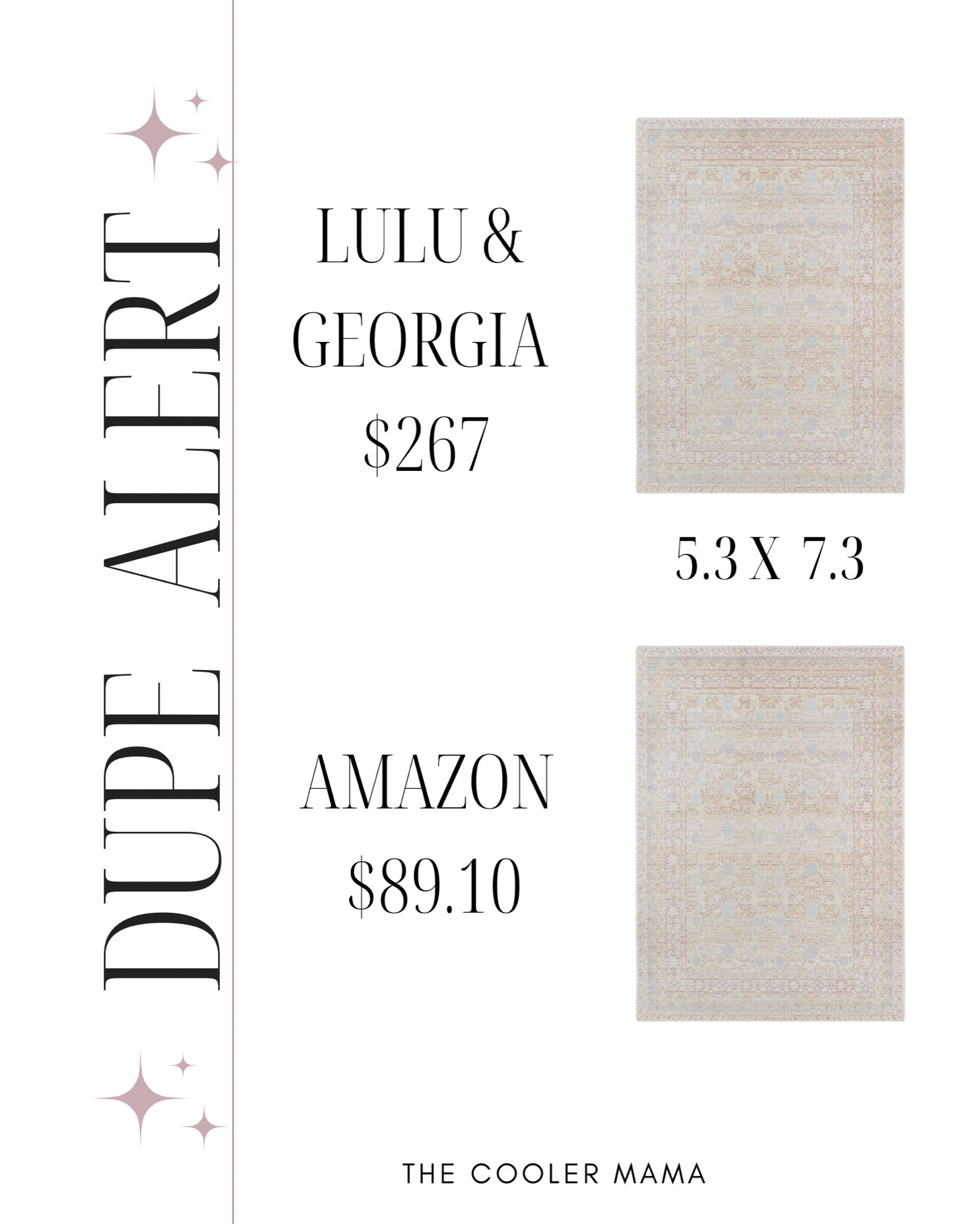 Dupe alert! Lulu & Georgia area rug dupe on Amazon 

#LTKFind #LTKSale #LTKhome
