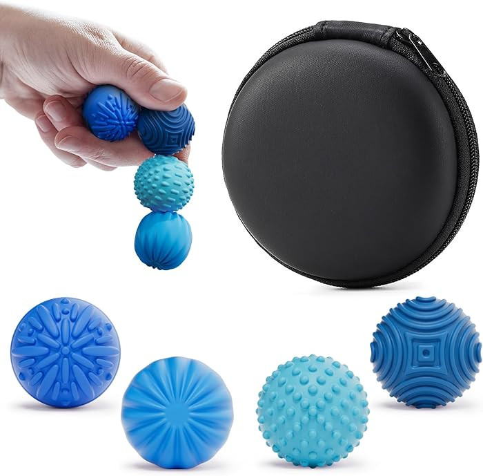Silicone Magnetic Balls Fidget Toys for Adults & Teens,4PCS Stress Relief Sensory Toys for Autism... | Amazon (US)