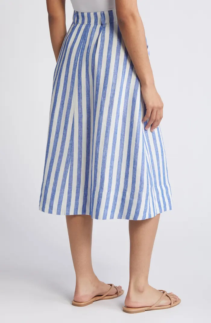 Petra Linen Midi Skirt | Nordstrom