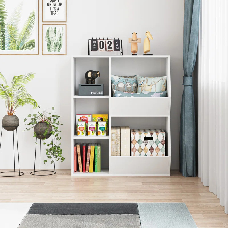 36.6'' H X 30.1'' W Cubby Toy Storage Organizers Kids Bookcase | Wayfair Professional