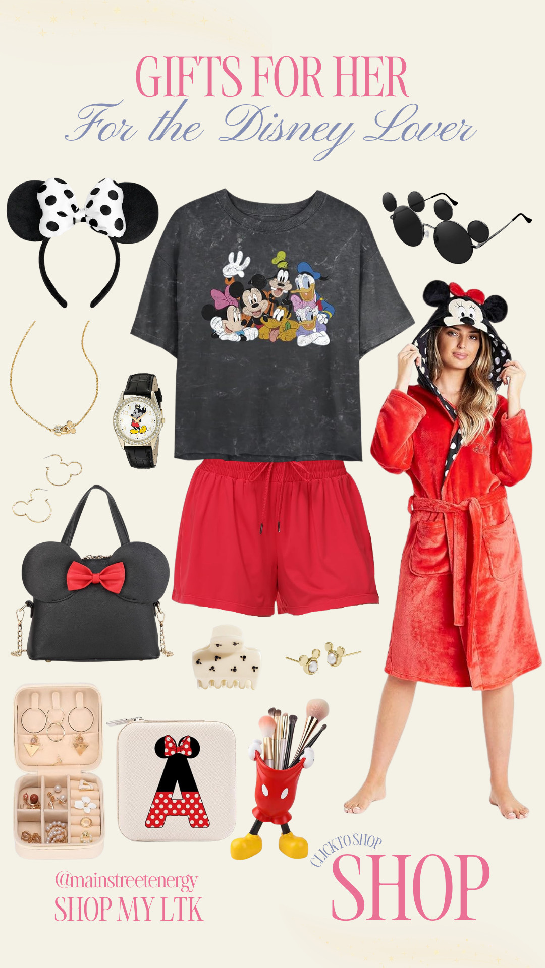 Holiday Gifts for Her- Gifts for the Disney Lover for Christmas 

 #LTKGiftGuide #LTKHoliday #LTKTravel