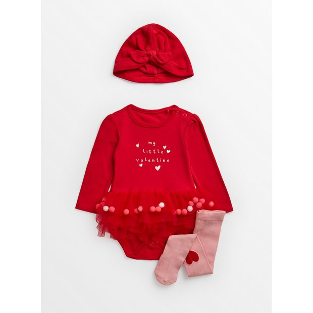 Buy Little Valentine Tutu Bodysuit Set  9-12 months | Bodysuits | Tu | Tu Clothing