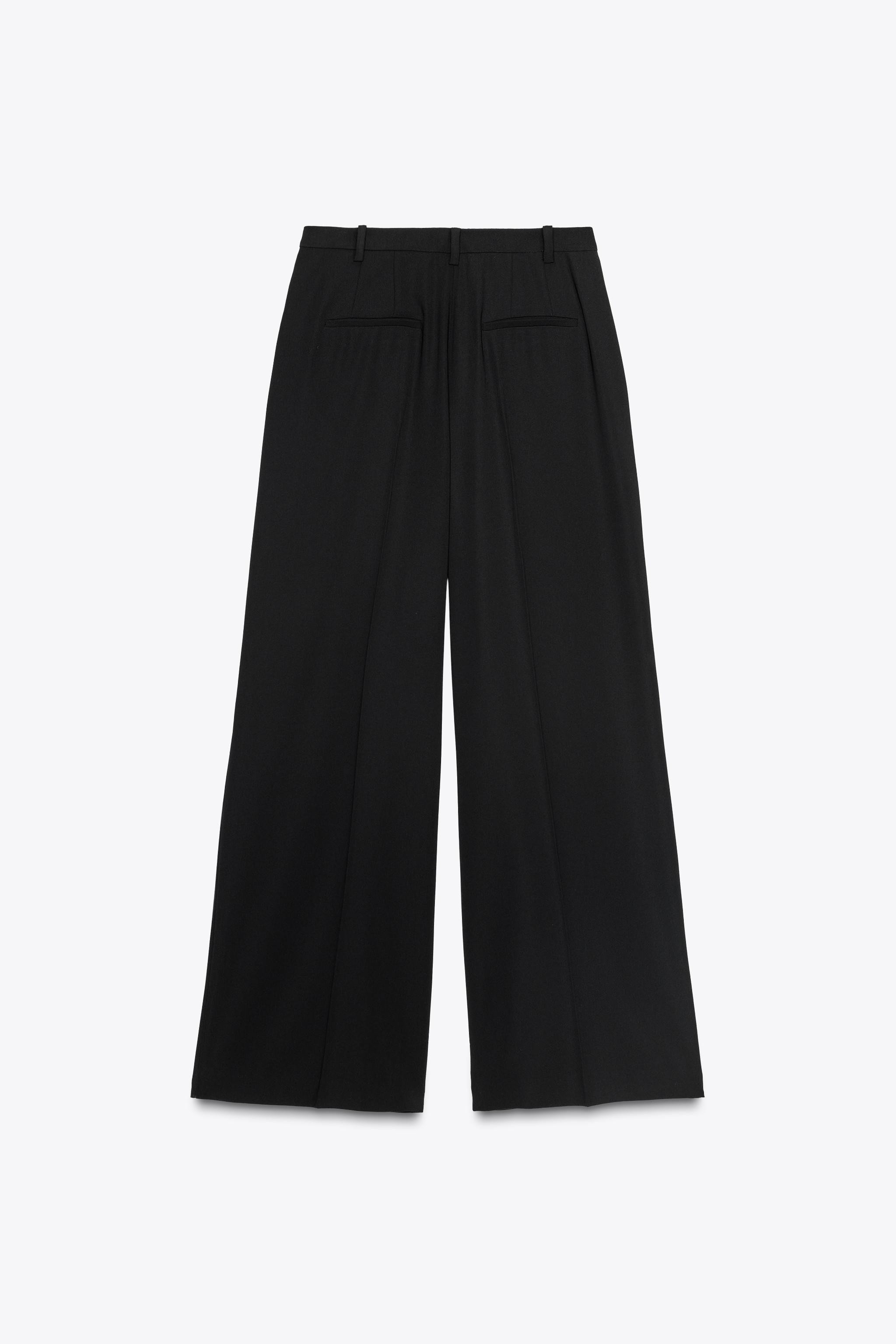 ZW COLLECTION WIDE-LEG DARTED TROUSERS | Zara UK
