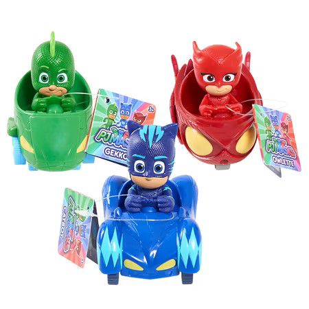 PJ Masks Mini Wheelie Vehicle 3pk - Catboy, Owlette & Gekko included | Walmart (US)