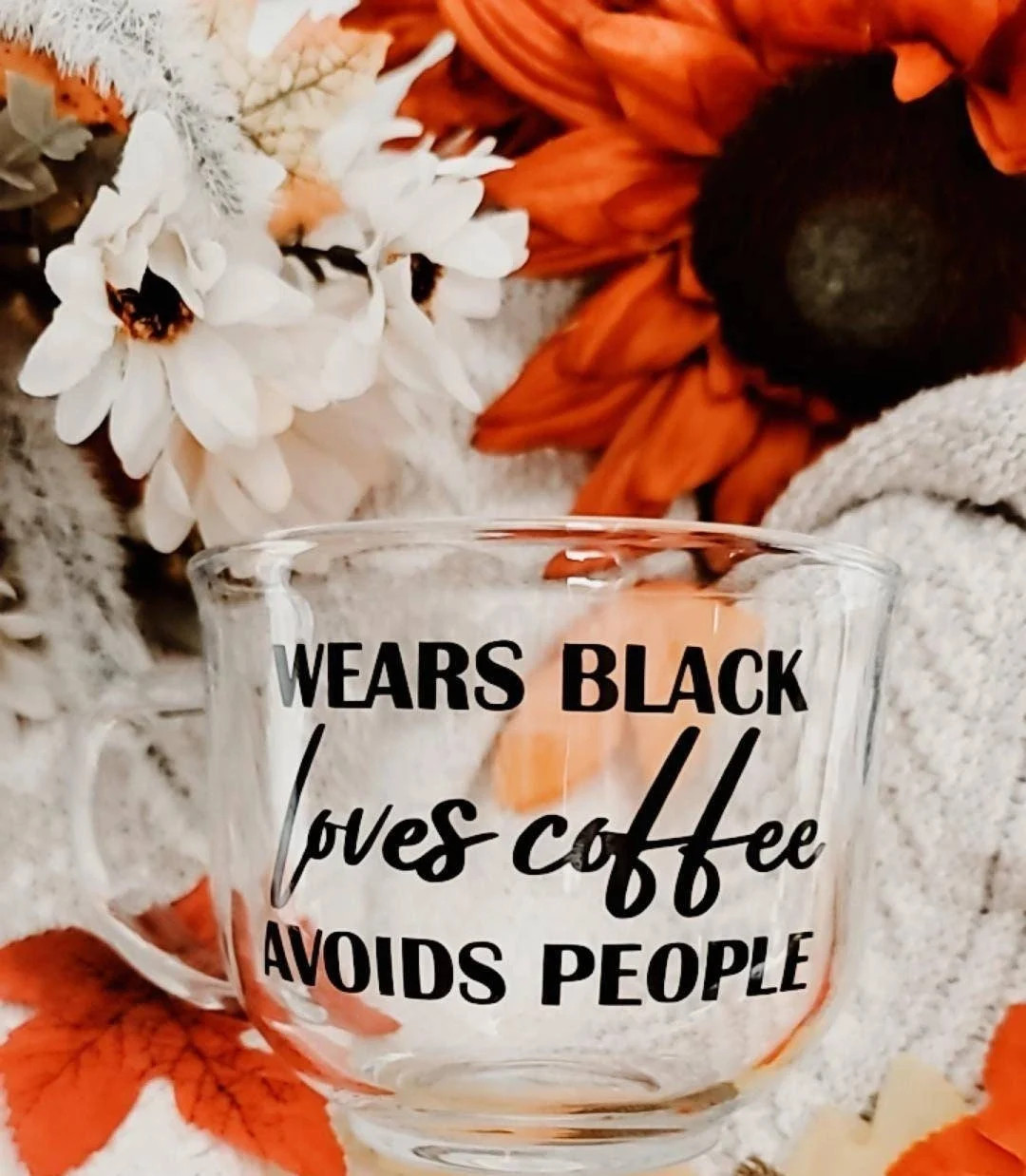 Antisocial Mug Best Friend Giftcoffee Loversarcastic Mug Wears Black, Loves Coffee, Avoids People... | Etsy (US)