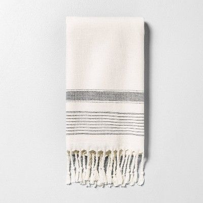 Hand Towel Striped Gray - Hearth & Hand™ with Magnolia | Target