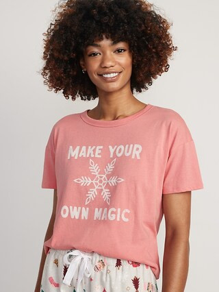 Matching Holiday Graphic Easy T-Shirt for Women | Old Navy (US)