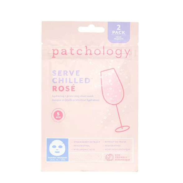 Patchology Serve Chilled™ Rosé Sheet Mask | Facial Sheet Masks | Patchology