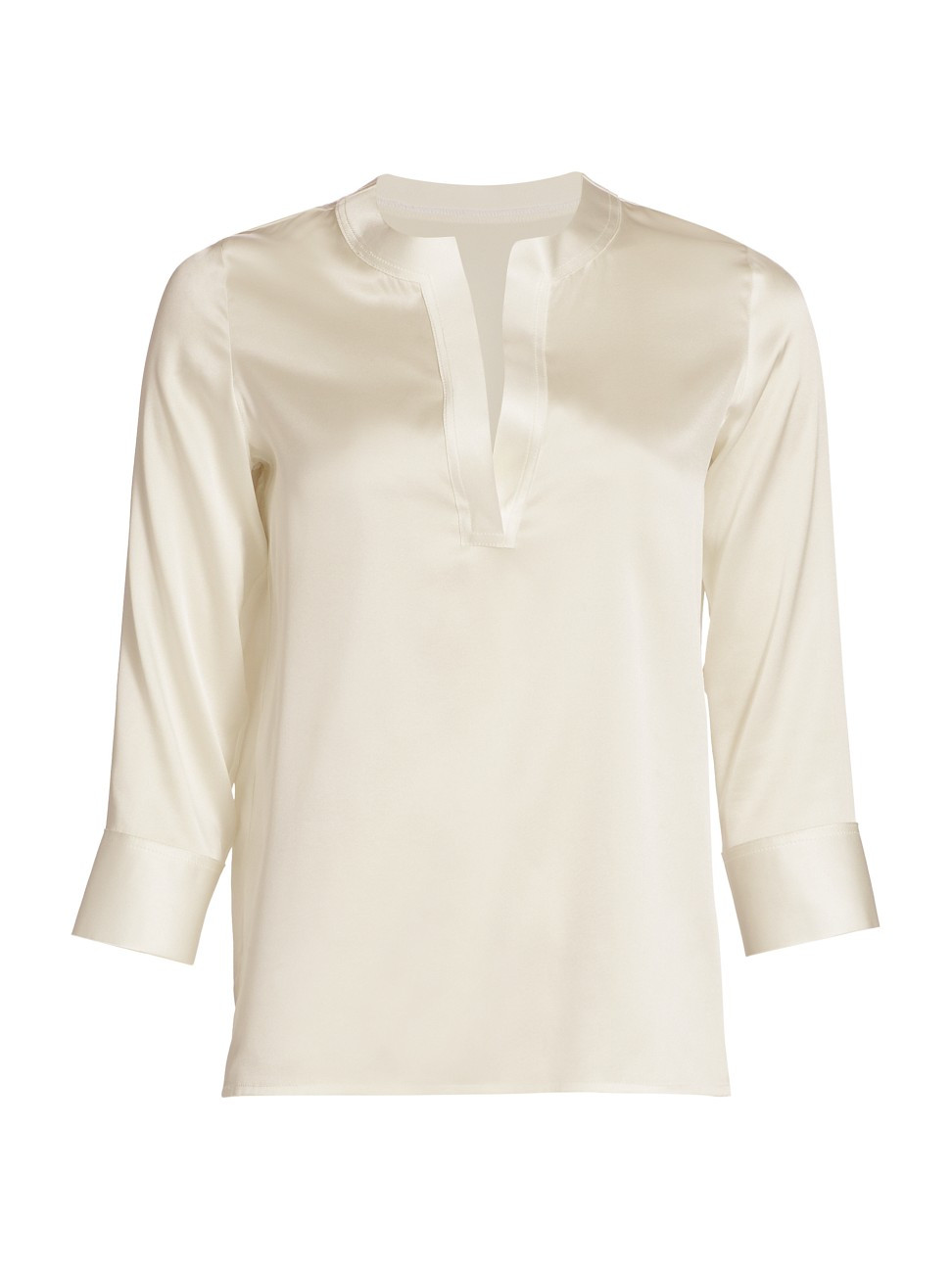 Chiara Boni La Petite Robe Women's Raelene Satin Top - White Satin - Size 2 | Saks Fifth Avenue
