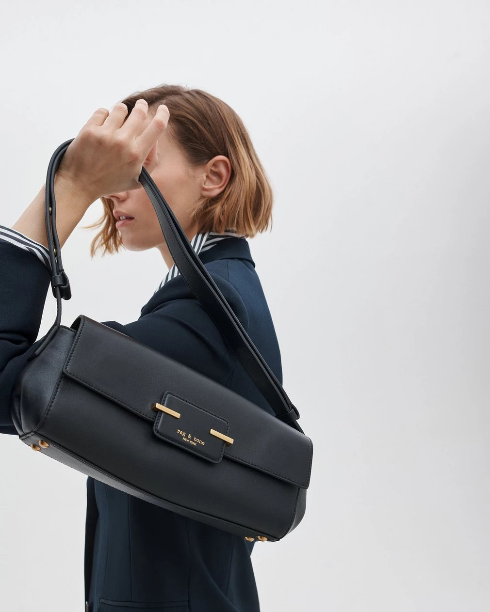 Buy Realm Leather Flap Bag for USD 358.00 | rag & bone | rag & bone