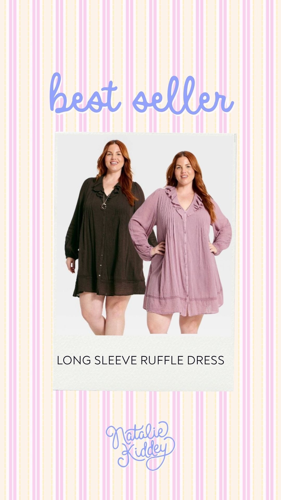 This @Target dress will absolutely sell out this fall. I’m so glad I grabbed it quickly, because everything about it is plus size perfection. The length, the arm coverage and those colors are screaming early fall. It’s no wonder this has been a bestseller. I only wish it came in additional colors, although my bank account is probably happy to doesn’t (I would want every single one).
Date night dress, moms night out plus size outfit, family photos outfit, fall dresses

#LTKPlusSize #LTKOver40 #LTKSeasonal