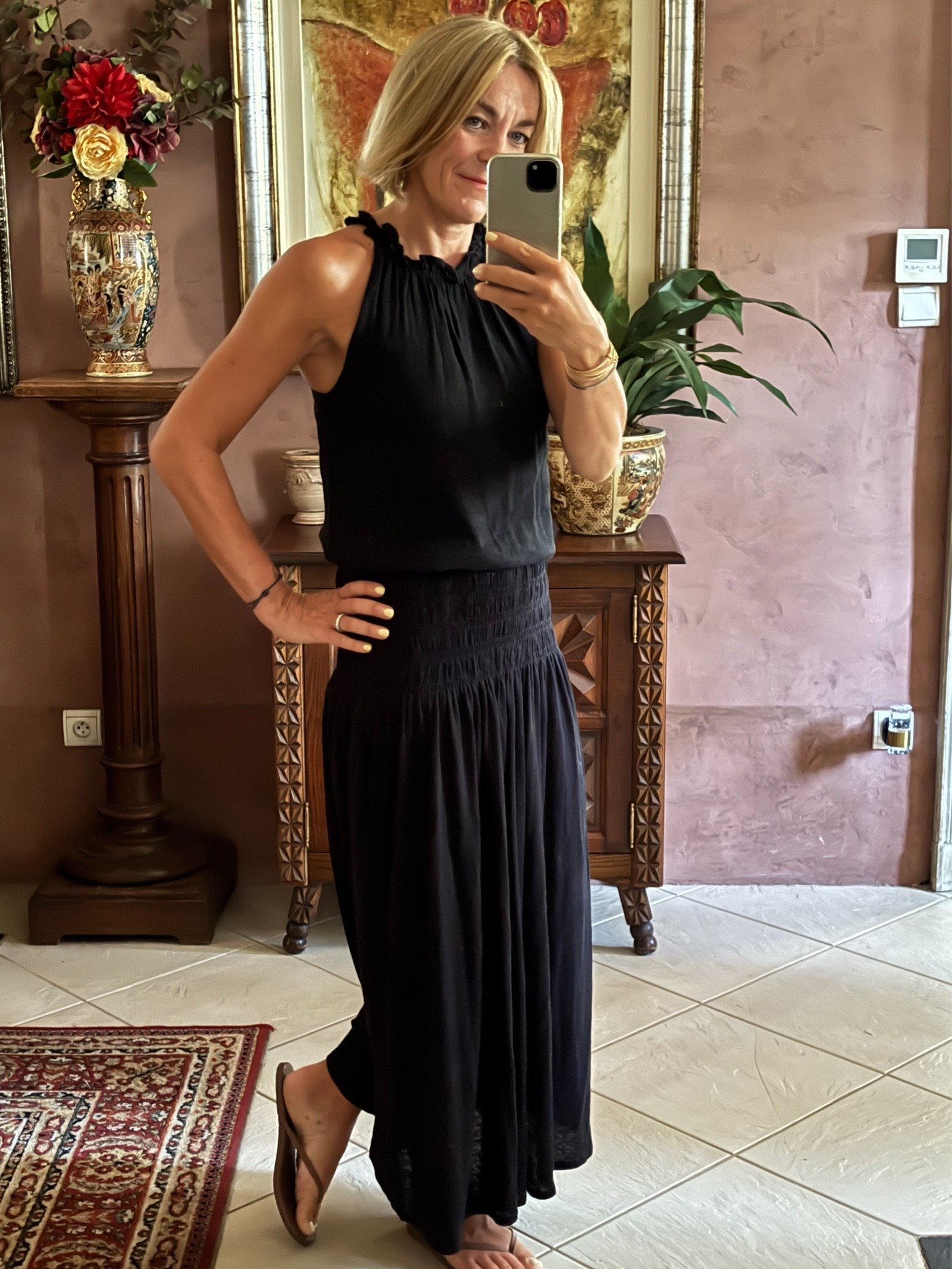 Keeping it simples in this all black two piece 
.
#mymiifefashion #whatimwearing #over50

#LTKsummer #LTKover50style