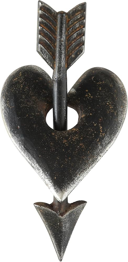 Creative Co-Op Cast Iron Heart & Arrow Decoration | Amazon (US)