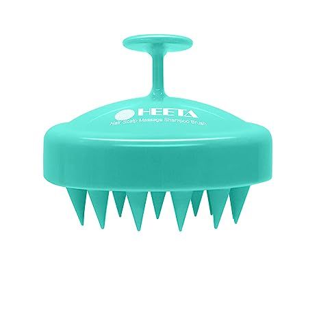 Hair Shampoo Brush, HEETA Scalp Care Hair Brush with Soft Silicone Scalp Massager (Green) | Amazon (US)