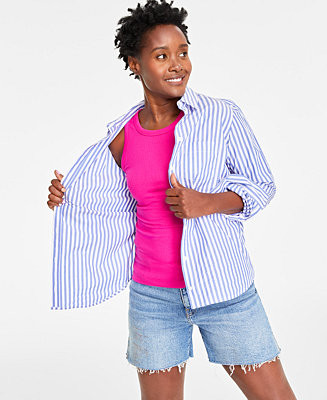 On 34th Women's Ribbed High-Neck Tank Top, Created for Macy's - Macy's | Macy's