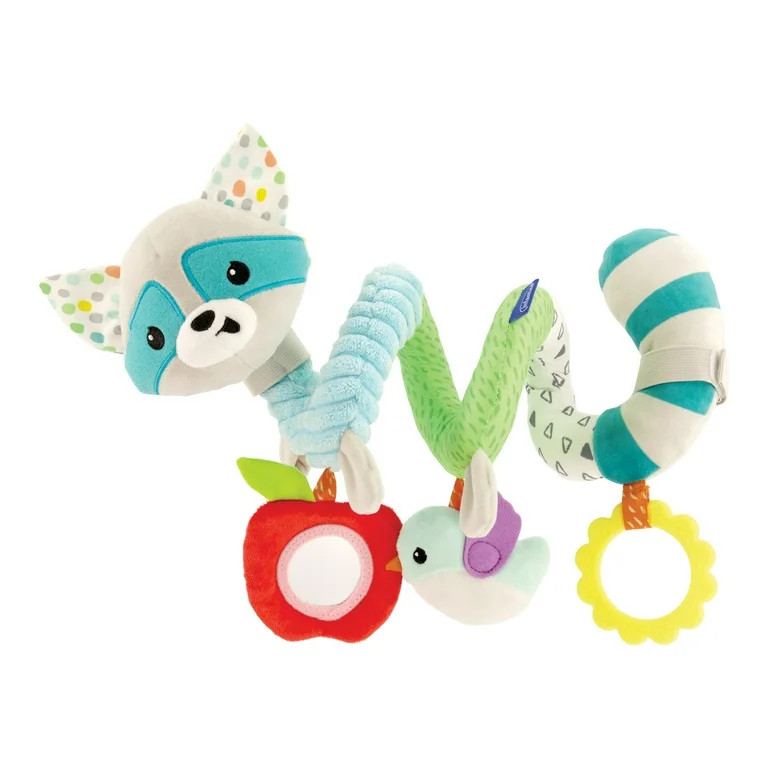 Infantino Spiral Activity Toy, Hook-on Toy, 0-12 Months, Multicolor Raccoon | Walmart (US)