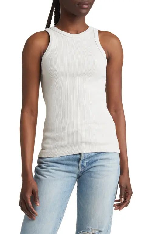 AGOLDE Bailey Tank Top in Powder at Nordstrom, Size Medium | Nordstrom